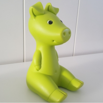 Ikea green piggy bank